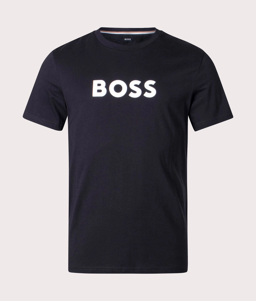 Hugo Boss Mens Contrast Logo RN T-Shirt